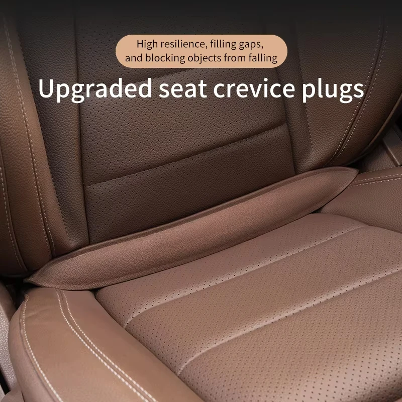 New Car Plug-In Seat Gap Filler Elastic Premium EVA Car Seat Crevice Filling Strip Universal Auto Seat Blocker Prevent Dropping