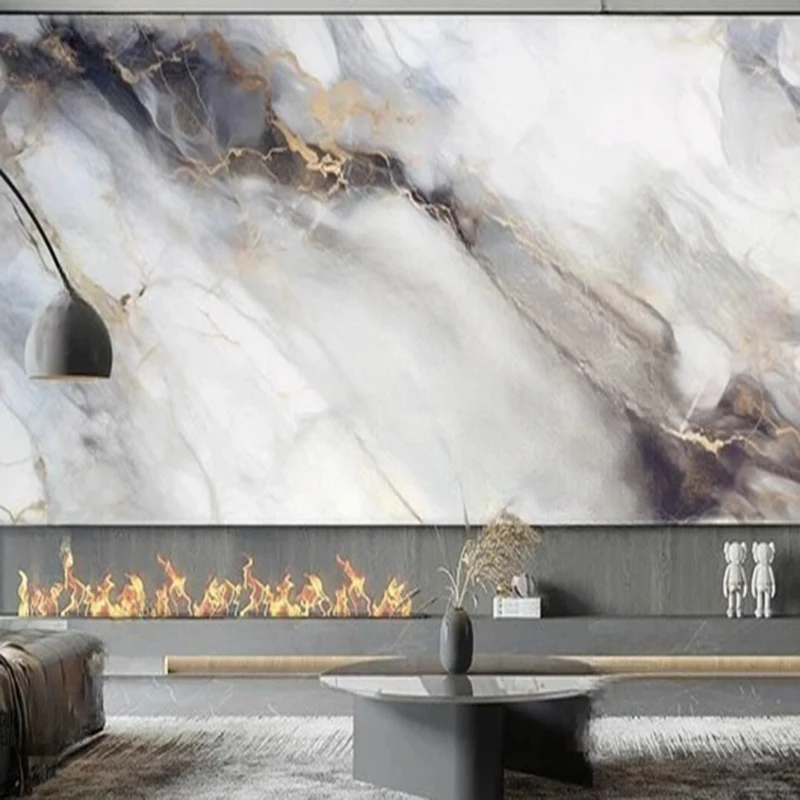 Personalized Mural Wallpaper Modern minimalist luxury marble artistic Decor Background Home Interior Decoration Wall Papers