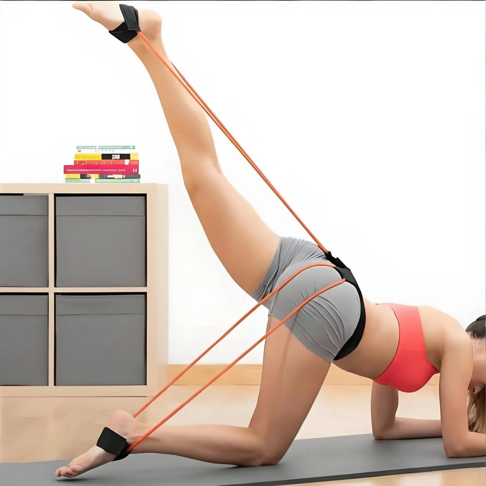 Waist Belt Leg Portable Leg Training Straps with Ankle Cuffs Customizable Fit