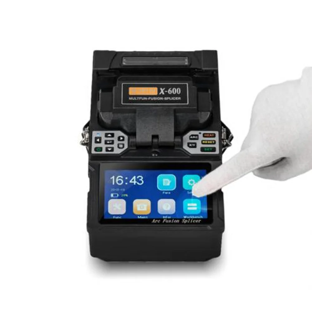 FTTH Splicing Equipment  X-600 Optical Fiber Fusion Splicer Optic Fiber Cable Automatic Welding Machine