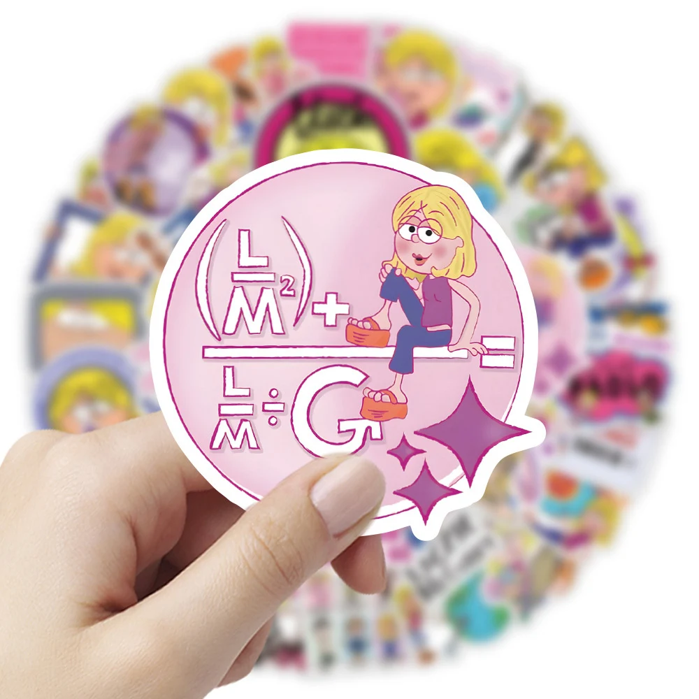 10/30/50pcs Disney Lizzie Mcguire Anime Stickers Funny Girl Cartoon Waterproof Sticker DIY Luggage Water Bottl Phone Cute Decals