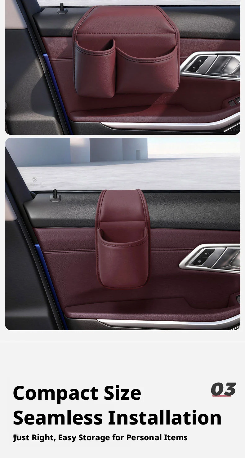 SEAMETAL Universeller Auto-Türbecherhalter Organizer-Tasche Hängende Fahrzeug-Türseiten-Aufbewahrungstasche Getränkehalter Getränkehalter-Tasche – Detail 17