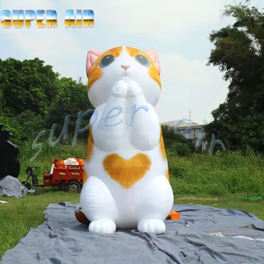 Maneki-neko gonflable de mascotte gonflable de décoration d'entreprise populaire pour la décoration publicitaire
