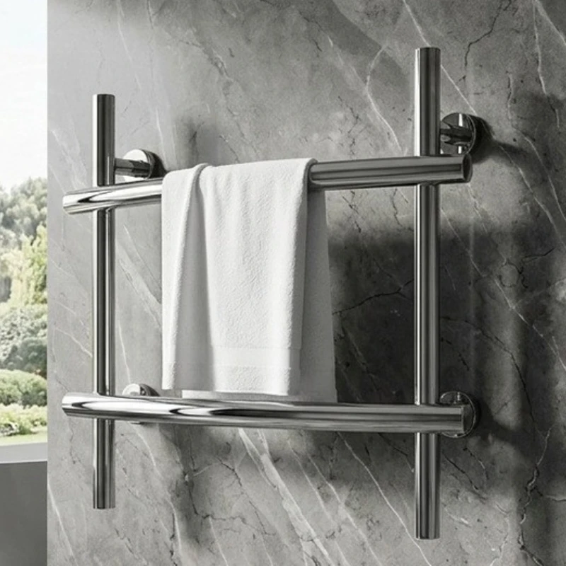 Stainless Steel Thermal Towel Rack Waterproof Electric Towel Rack Waterproof Durable Clothes Dryer Bathroom Hardware Household