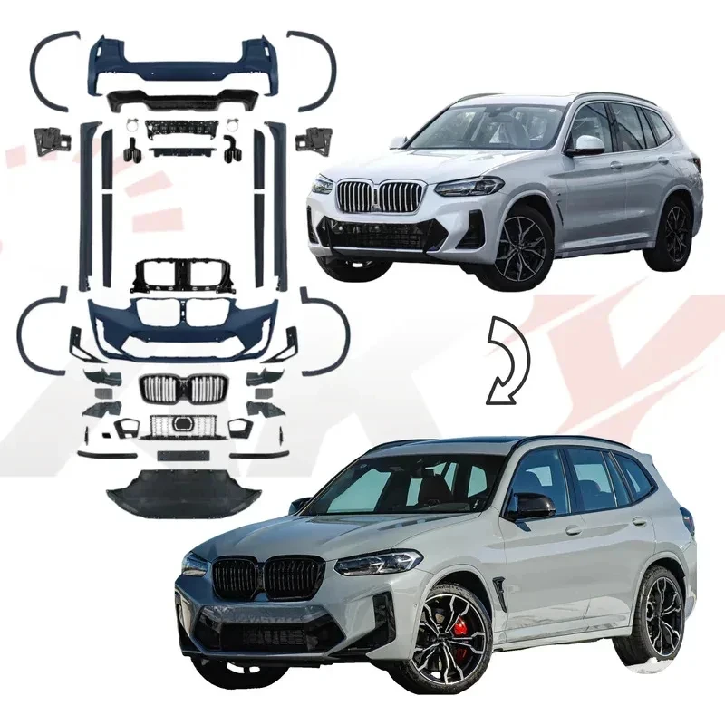 

2025 New vedBodykit X3 Series G01 2022+ Upgr to F97 X Style Bumper Facelift Grille Side Skirt Easy Installation