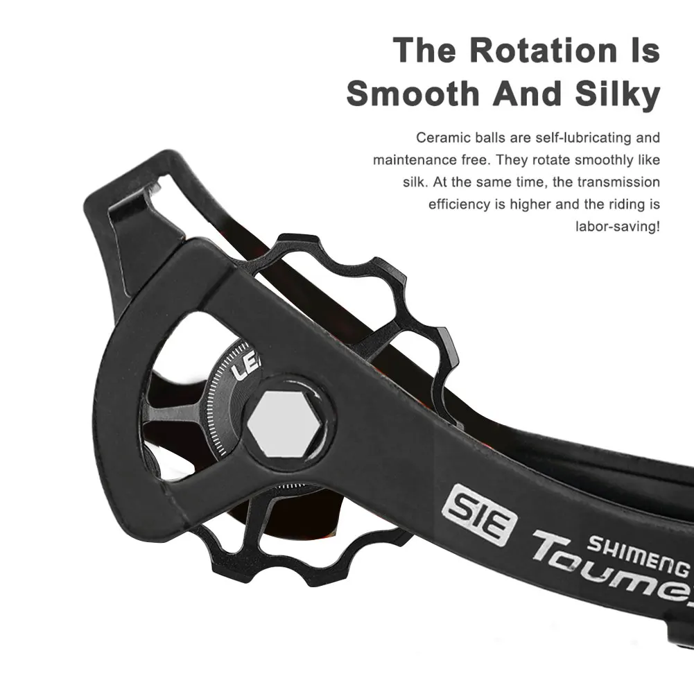 

11T 13T Aluminum Alloy Bike Guide Roller Idler Bike Derailleur Pulley Bicycle Guide Wheel Pulley Mountain Bike Accessories