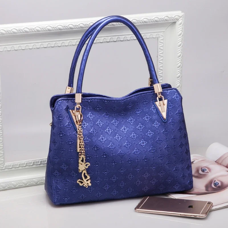 TRAVEASY 2024 Luxury Brand 4 Pcs Set Bag Ladies Print Design PU Leather High Quality Handbag Elegant Women Composite Bag