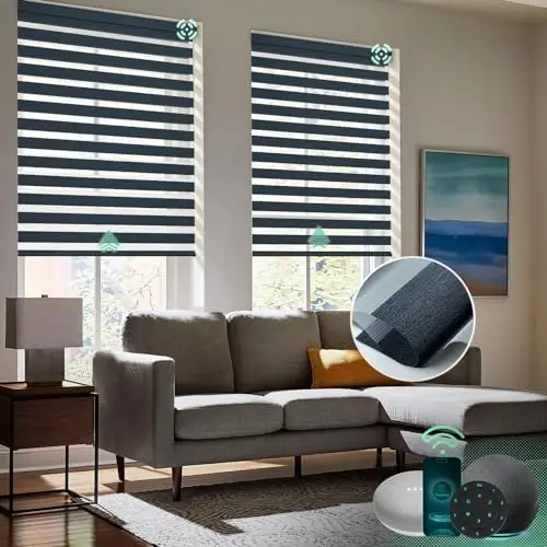 

Customized Wifi Alex Remote Blackout Electric Zebra Blinds Innovative Product in the Genre of Shades & Shutters