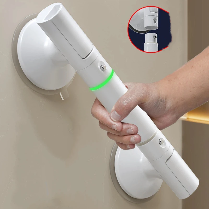 

Strong Suction Cup Handle,Bathroom Handles for Elderly,No Drill Safety Grab Bars,Anti-Slip Shower&Toilet Handrails for Seniors
