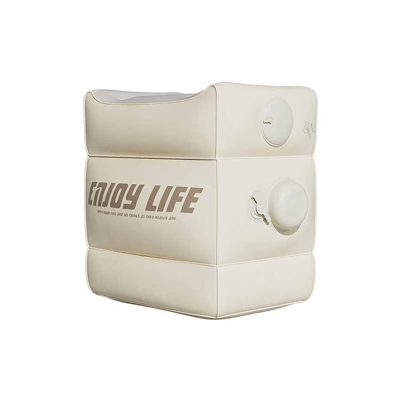 

Home artifact pvc portable inflatable footstool aircraft high-speed rail inflatable foot cushion seat cushion adjustable height