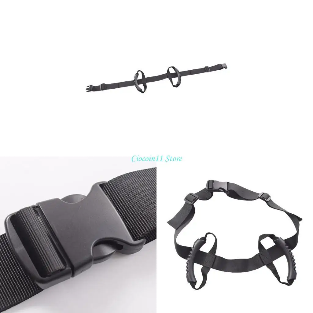 

Y1UB Safe Motorcycle Passenger Waist Strap Adjustable Not Slip Belt for Bike ridings