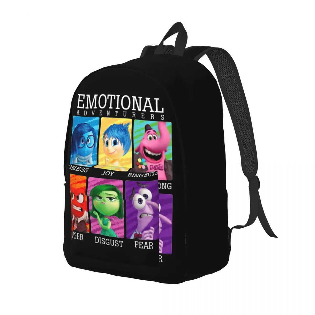 Inside Out 2 Cartoon Emotion Backpack for Preschool Kindergarten School Student Humor Bookbag Boy Girl Kids Daypack Hiking