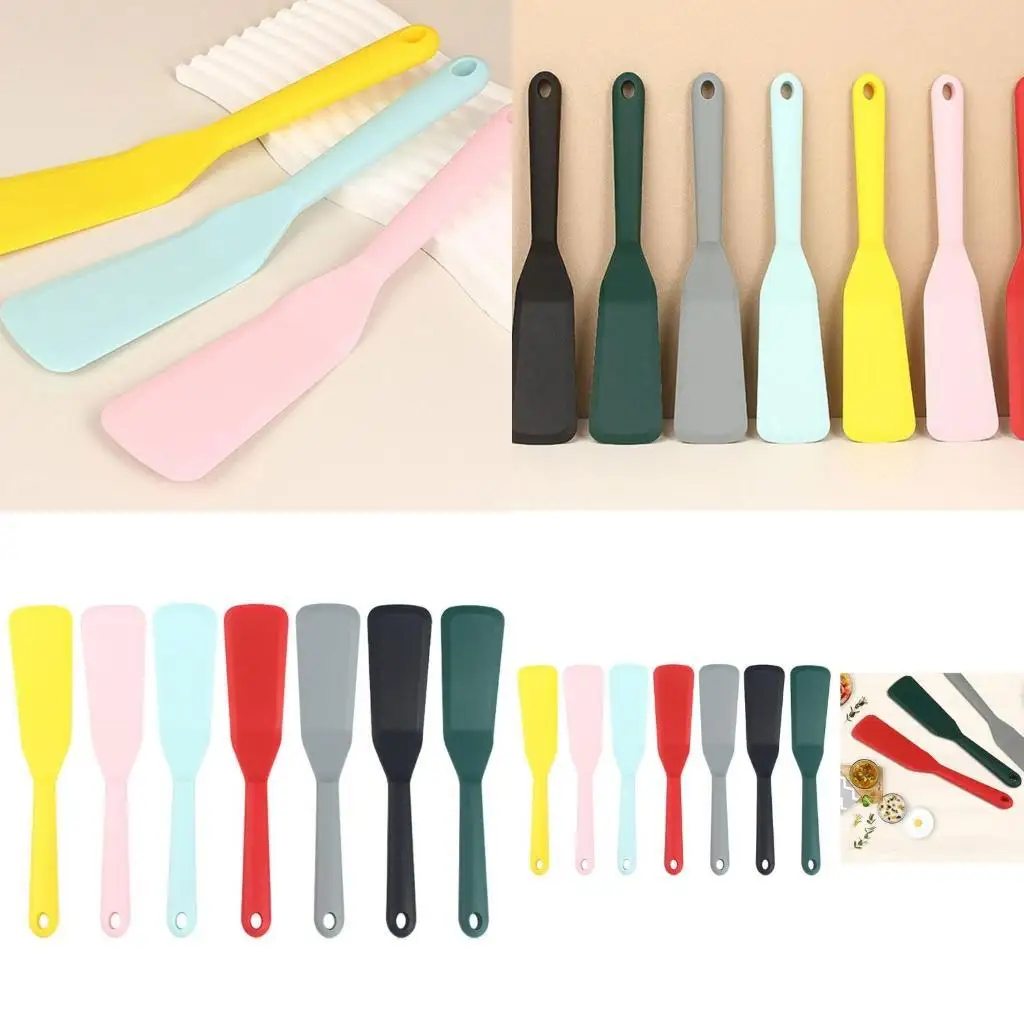 

E8BD Silicone Spatulas Cooking Utensils Small Frying Shovel Kitchen Tool for Cook