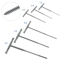 Bone Tapping Cancellous Tap Upper Lower Limb Bone Screw Thread Tap T Type Handle Orthopedic Instrument 1pc