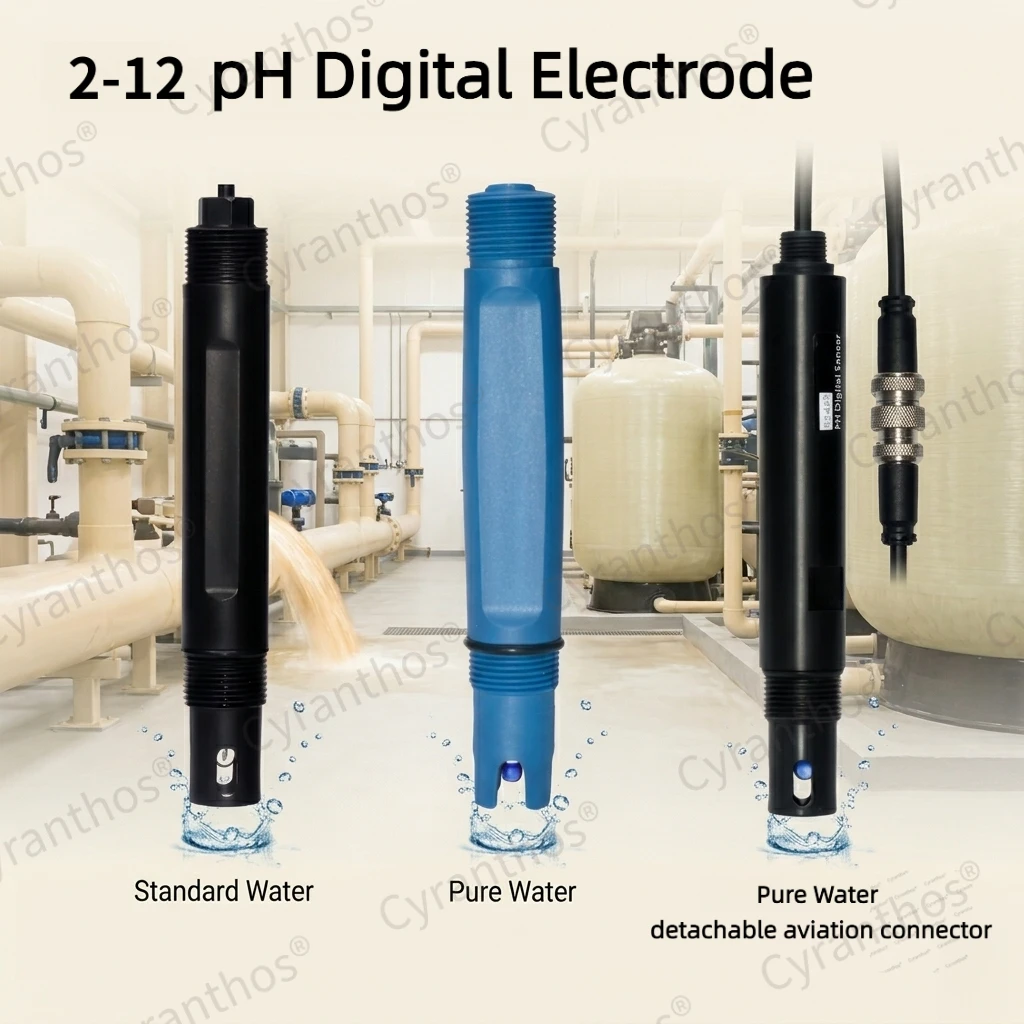 

Industrial Digital PH Sensor RS485 MODBUS 9-36VDC for General and Pure Water Above 2us per cm Multi Model Water Monitoring