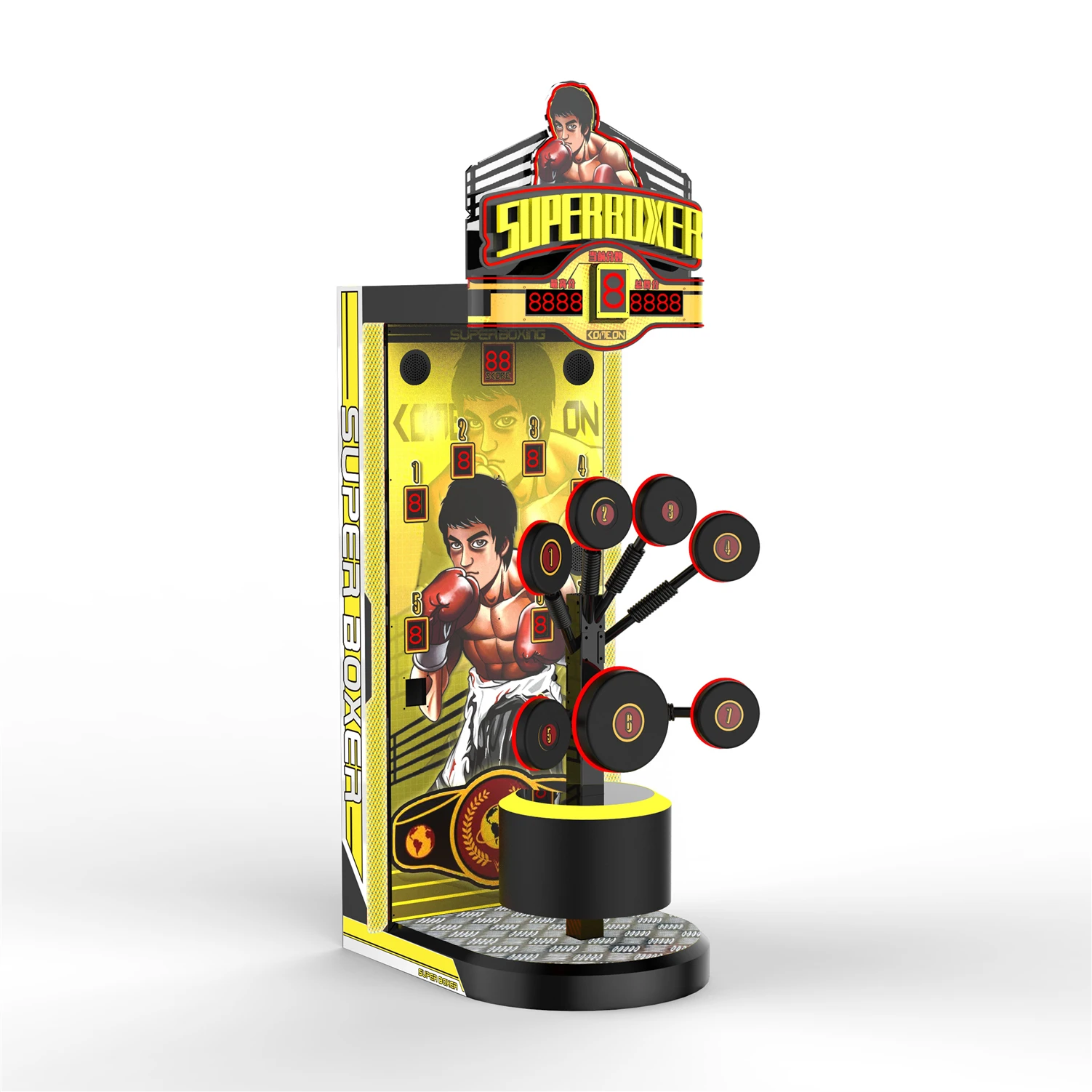 Coin Operated Multi-Target Electronic Boxing Game Machine Arcade Game Boxing Machine Punching for Entertainment