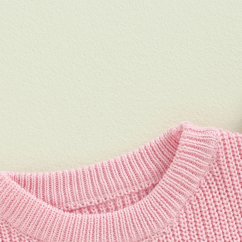 Toddler Clothes Baby Girl Long Sleeve Sweater Knitted Warm Sweatshirt Fall Winter Sister Outfits