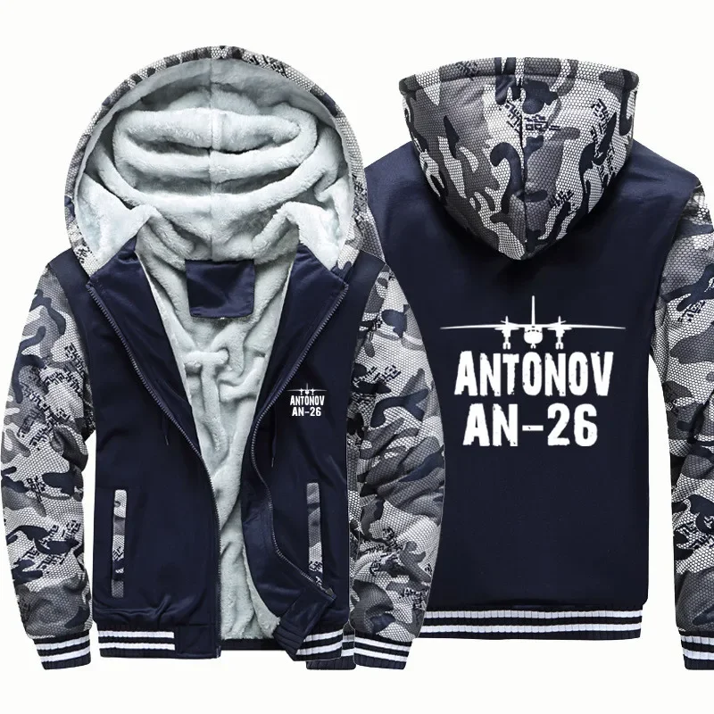 

Antonov AN-26 авиационные пилоты мужские пальто куртки летные шерстяные флисовые теплые толстые толстовки с капюшоном на молнии толстовки