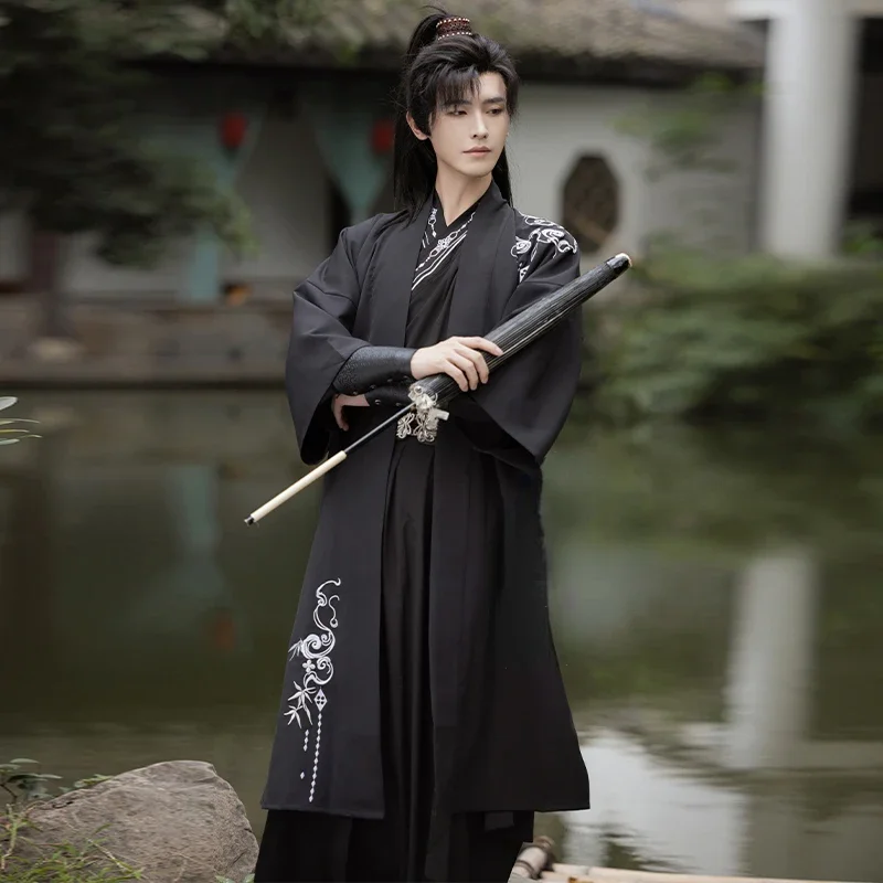

Ancient Royal Hanfu Dress Set Men Traditional Chinese Clothing Han Dynasty Samurai Dance Swordsman Tang Suit Hanfu Gown Robes
