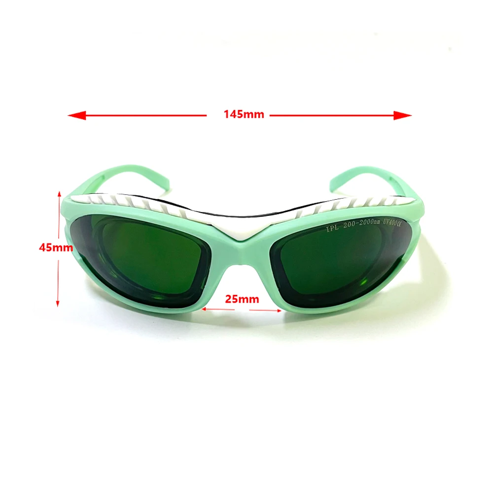 IPL 200nm-2000nm Laser Protective Goggles Three-layer Frame Can Add Myopia Lens UV400