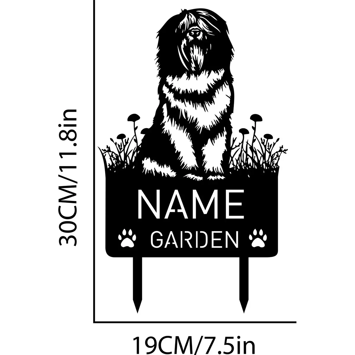 Remember Your Faithful Pup! Personalized Name Sign on Stake. A Remembrance Decor for The Garden, Celebrating Canine Loyalty.