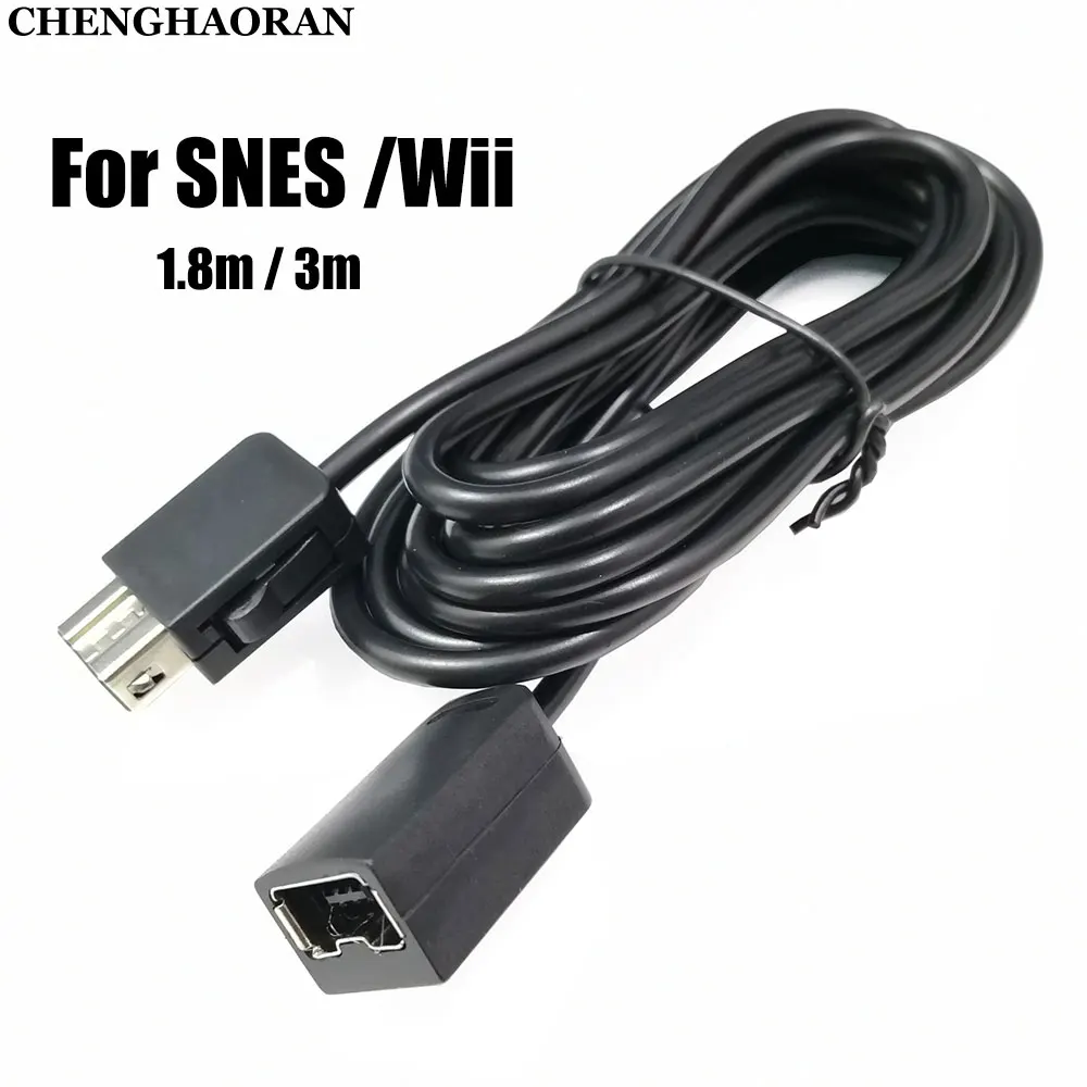 

New 1.8M 3m Game Extender Cord Gamepad Extension Cable For 2017 SNES Classic Mini Controller For NES Wii Controller