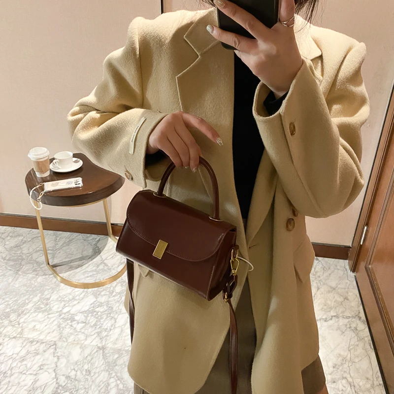 Crossbody Bags Women Versatile French Style Shoulder Handbag Chic All-match High Street Fashion Cross-body Bag Mujer Temperament