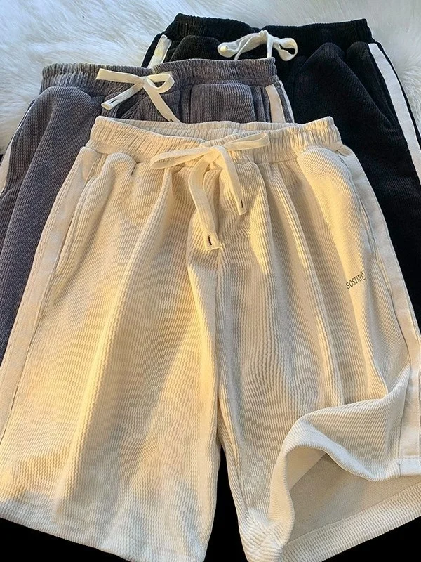 

Loose Men's American Retro Baskeall Running orts Summer Trendy Brand Casual Straight Leg Pants mid Low Waist Sportswear