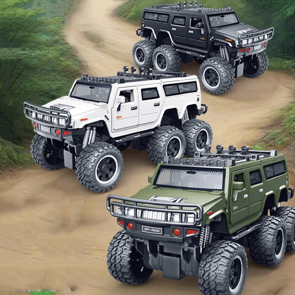 

Large tire off-road vehicle simulation alloy door open toy vehicle model and light music off-road vehicle toys children's gift