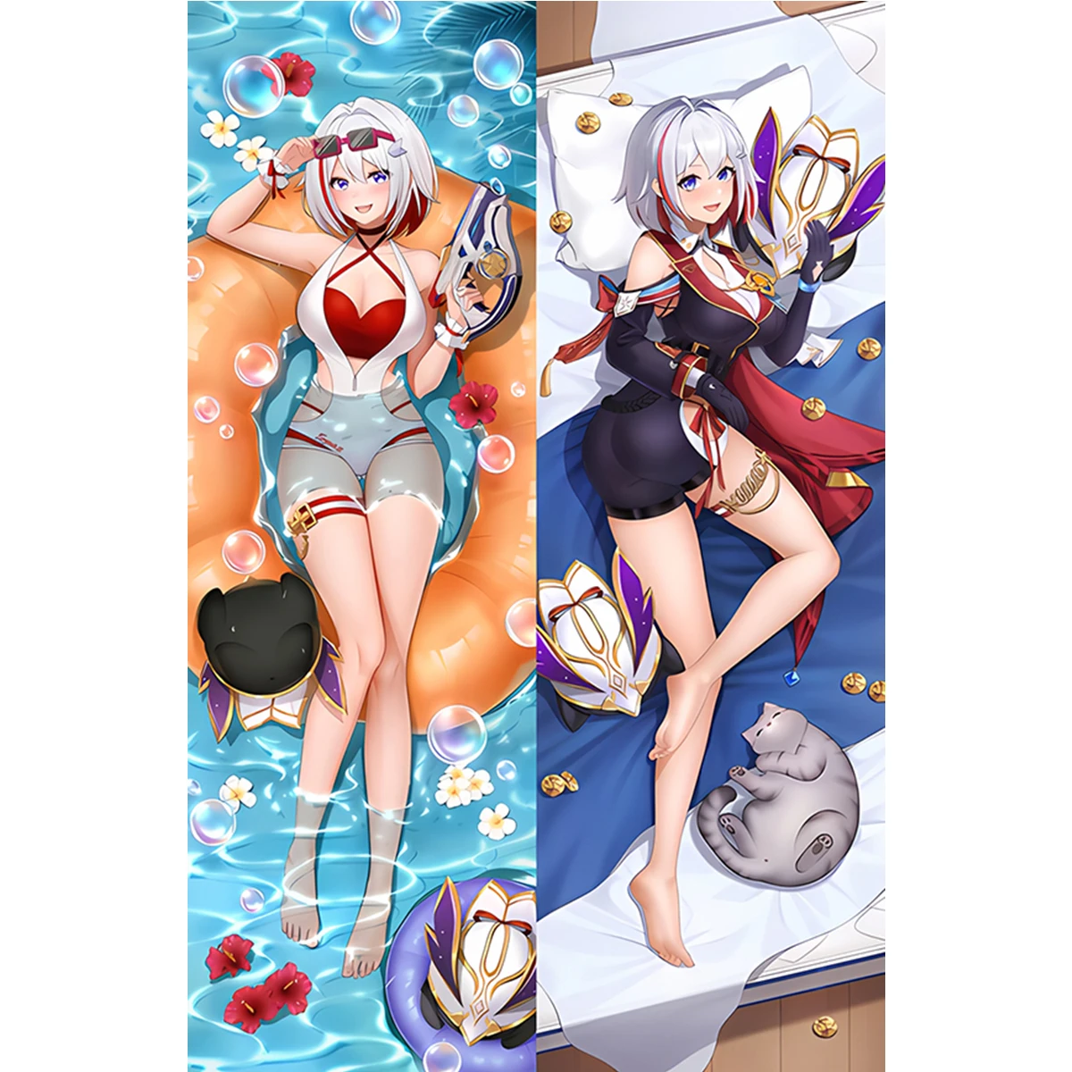Topaz Large Dakimakura Cover Anime Long Life Size Equal Body Pillow Case Customized Printed Waifu Gift