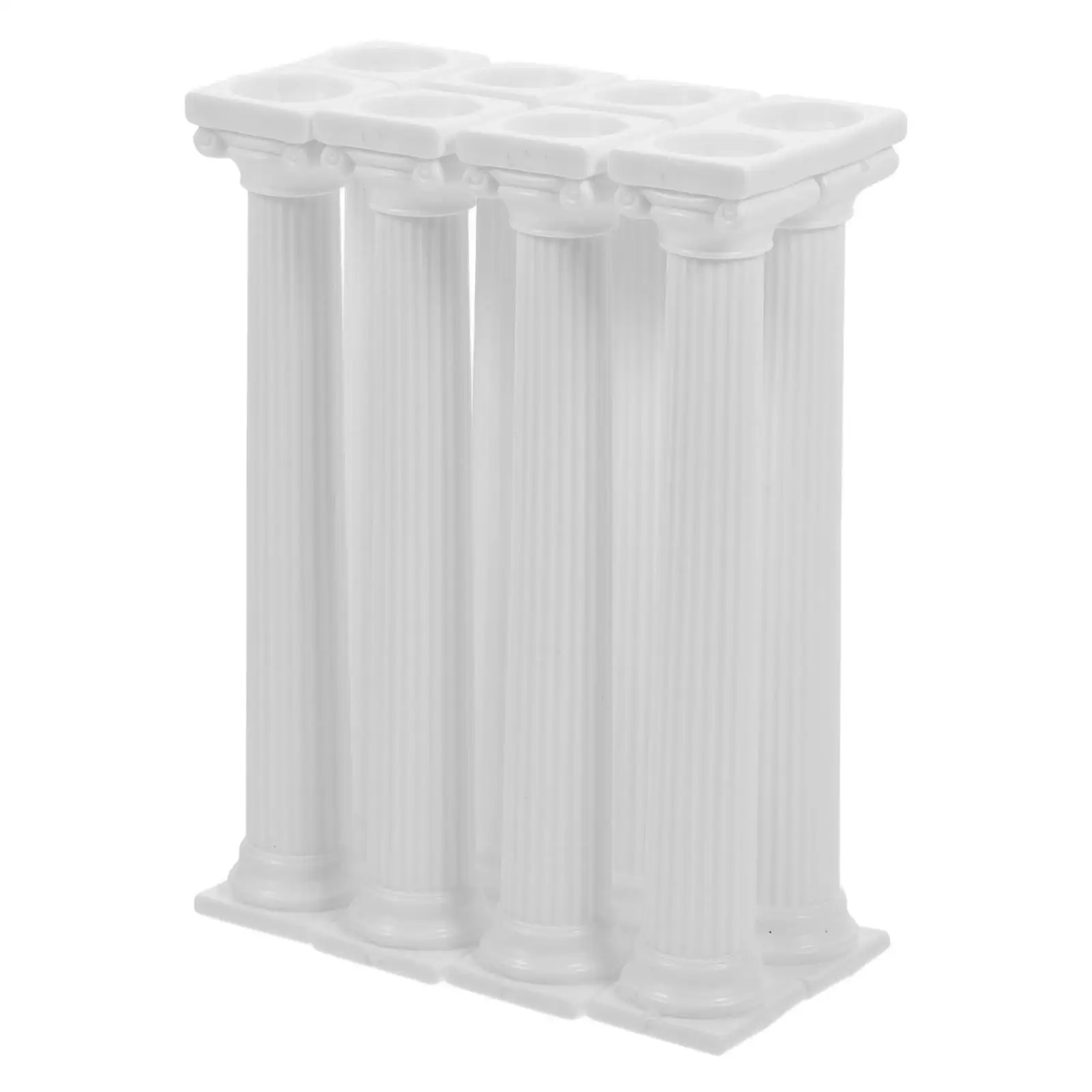 12 Pcs Cake Support Rods Plastic Stand 12 5cm 7 5cm Wedding Decor Roman Columns Cake Display Tier Stand Supports