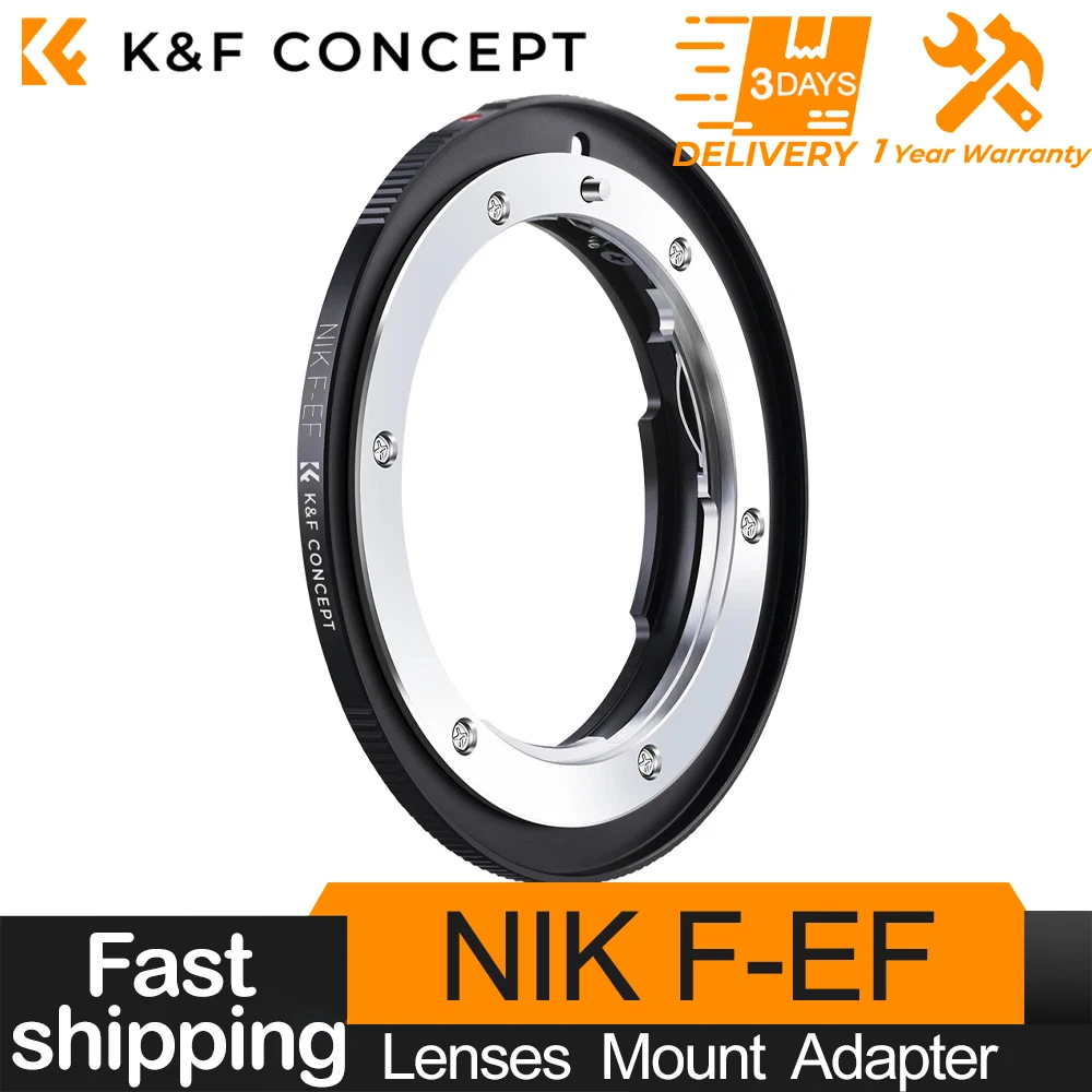 

K&F Concept AI-EOS Adapter Ring for Nikon AI G AF-S lens to Canon EOS EF Mount Cameras for Canon EOS-1Ds EOS-1D EOS-5D EOS 7D