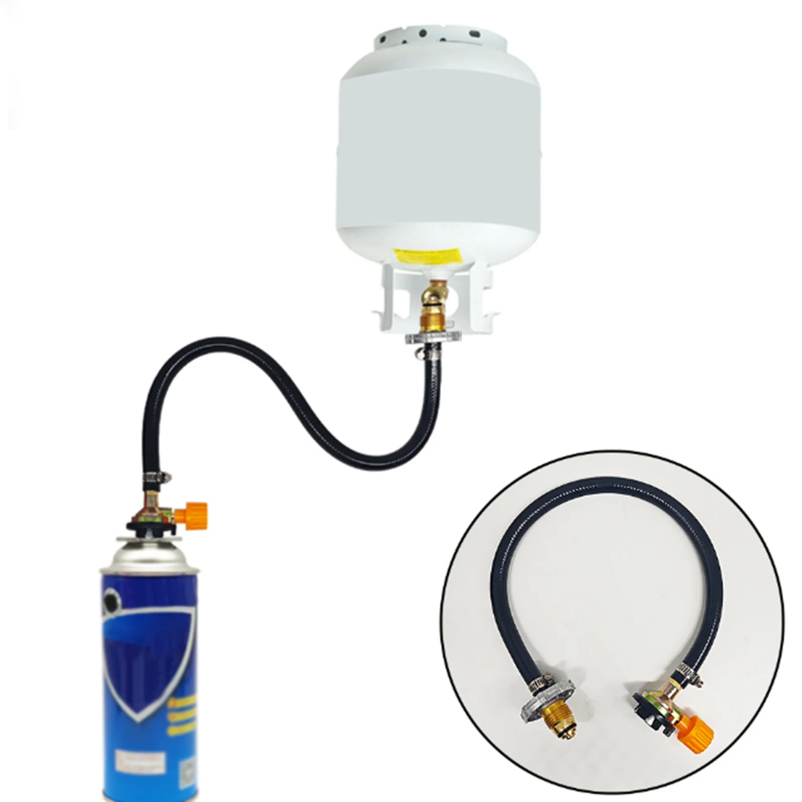 

One-Piece Cassette Gas Refill Adapter To Fill Empty Propane Gas Cylinder Inflation Calve for North America Camping Accessories