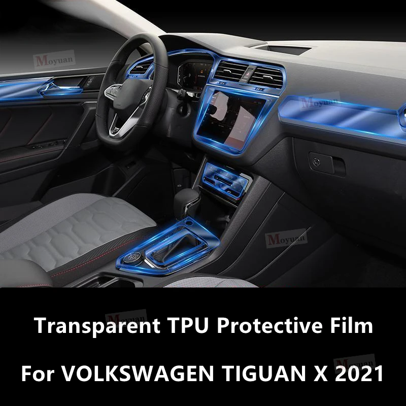 

Для VOLKSWAGEN TIGUAN X 2021 панель коробки передач навигационный экран Автомобильный интерьер защитная пленка TPU наклейка против царапин