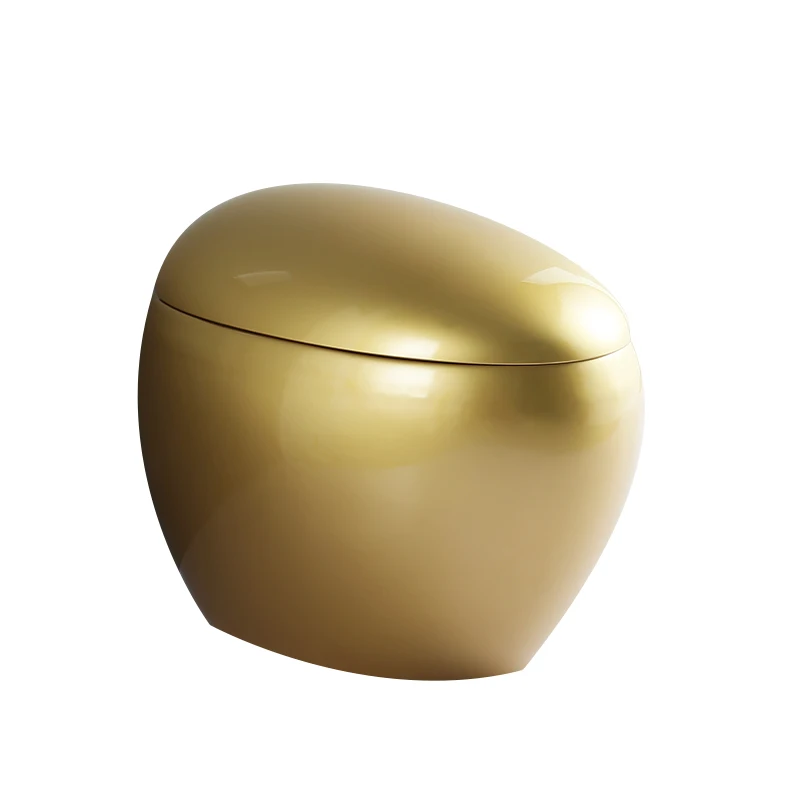 

Персонализированный креативный дезодорант в форме золотого яйца в европейском стиле без ограничения давления воды, автоматический умный унитаз