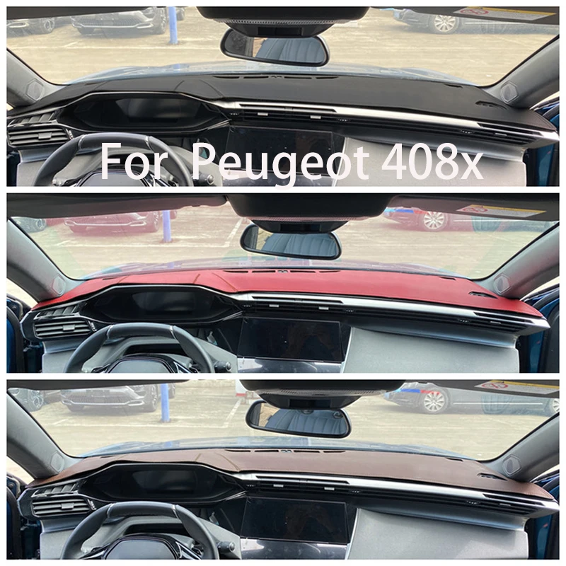 

For Peugeot 408x Sun protection pad for central control dashboard, anti-aging protective pad for car dashboard