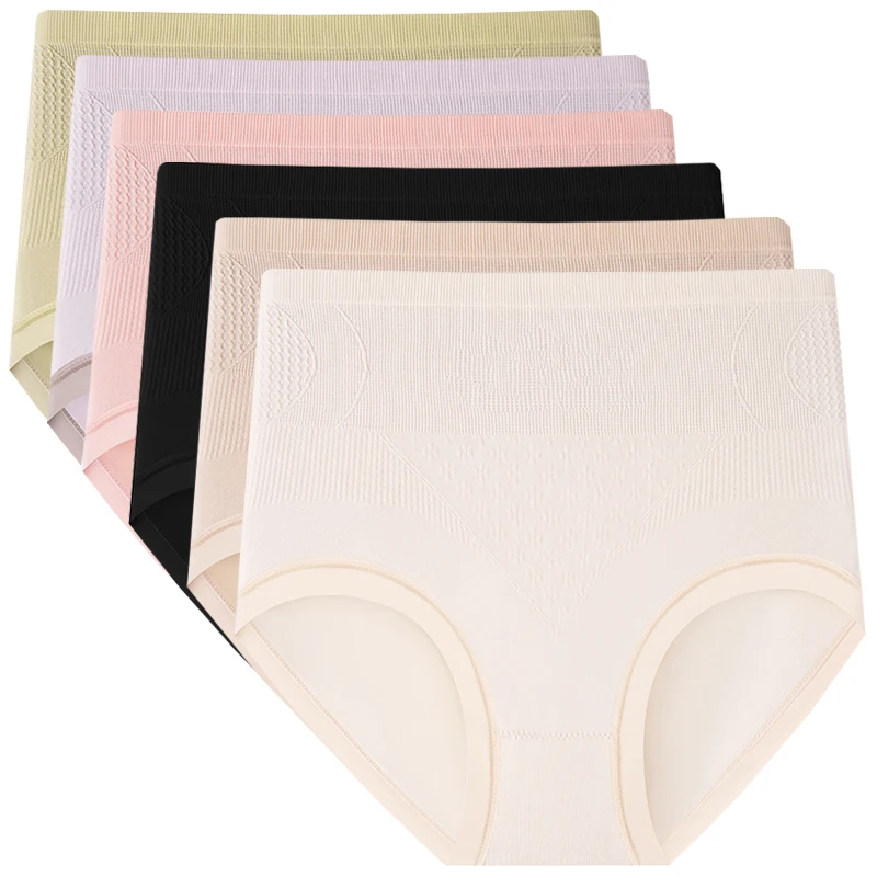 

6 шт., трусики без следов, женское интимное нижнее белье с подтяжкой живота и бедер, трусы с высокой талией, женские мягкие трусы, модное нижнее белье