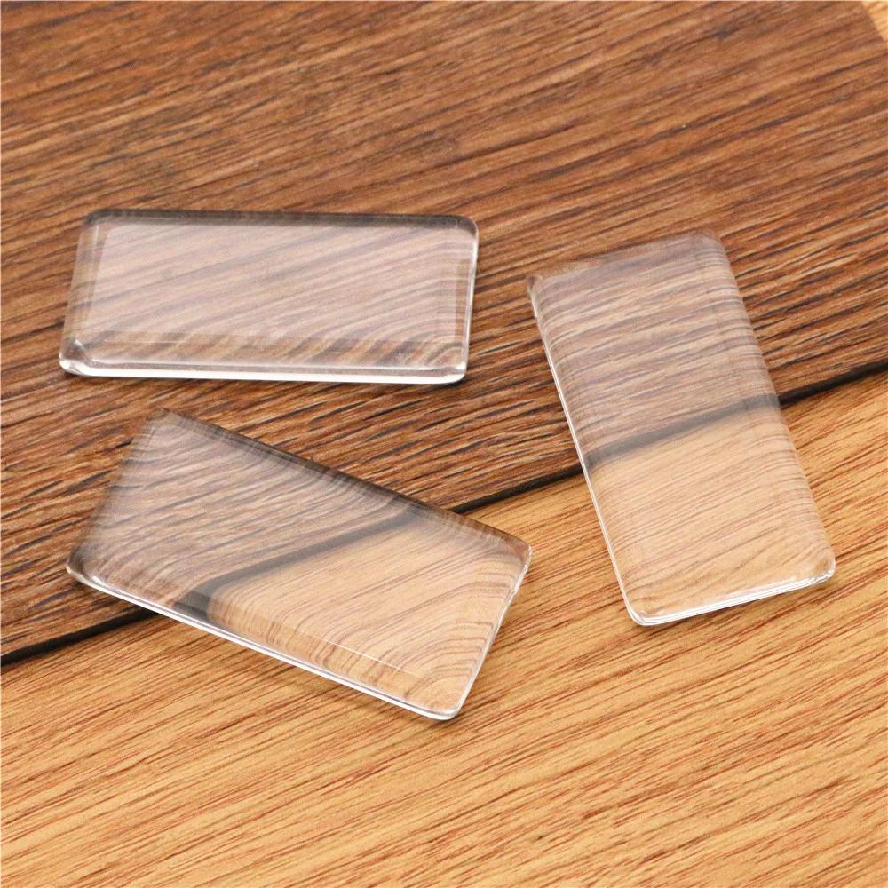 10x50mm 25x50mm 18x25mm 23x33mm 19x38mm 24x48mm Prostokątny płaski tył przezroczysty szklany kaboszon, wysoka jakość, promocja hurtowa — zdjęcie 4