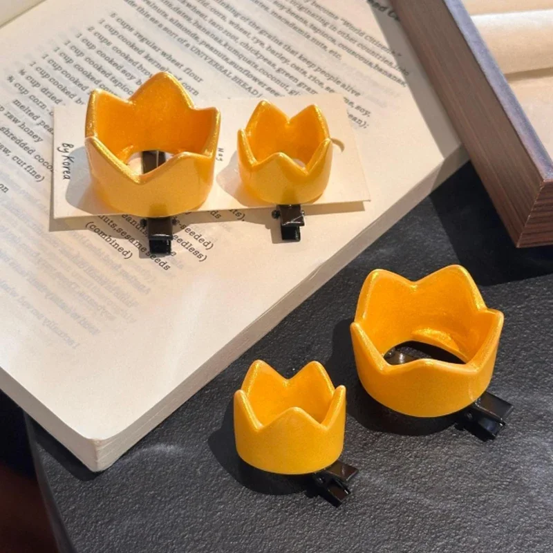 Niedliche 3D Goldene Mini-Kronen-Haarspangen Kawaii Seitenpony-Clips Haarnadeln Kopfbedeckung für Cosplay Damen Tägliche Haarspangen Haaraccessoires – Detail 10