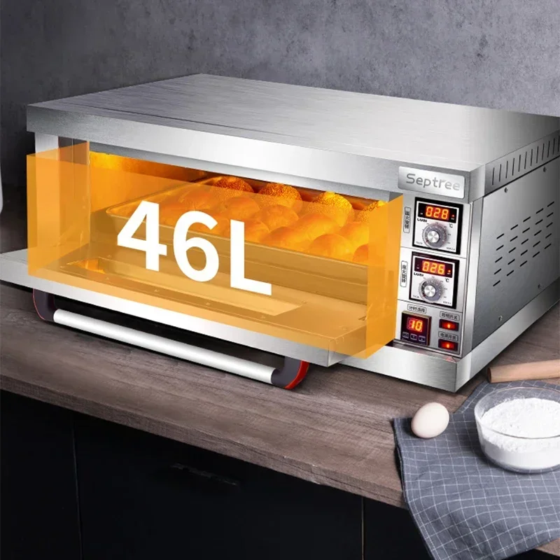 3.2KW Commercial Baking เตาอบไฟฟ้าขนาดใหญ่ความจุปลาย่างมันเทศพิซซ่าเตาอบเค้กเตาอบอัตโนมัติขนาดใหญ่