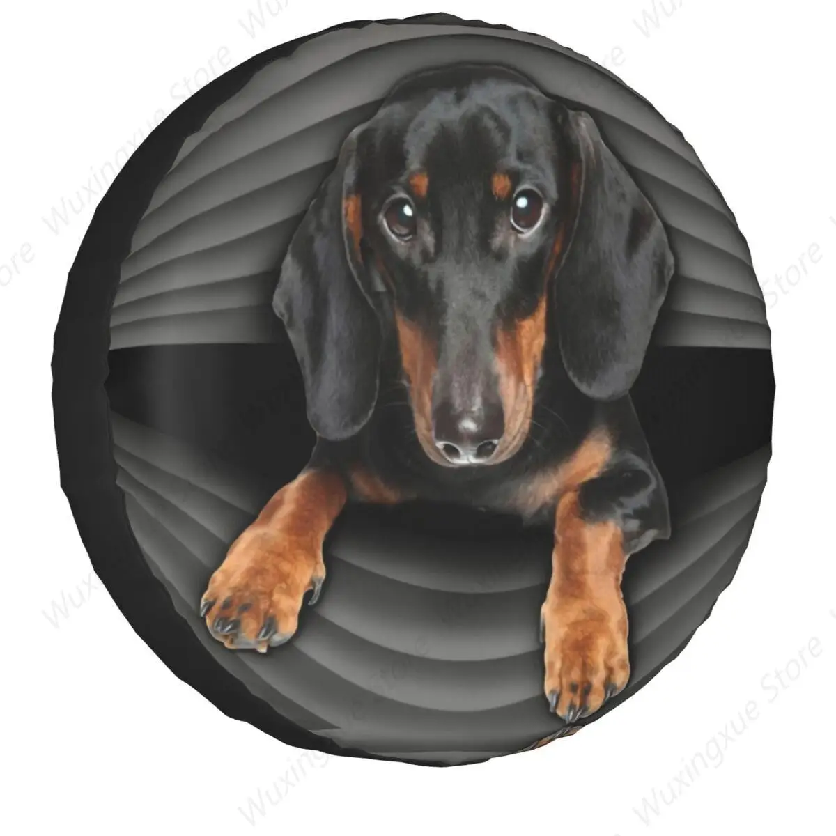 

Dachshund Dog Spare Tire Cover for Jeep Mitsubishi Pajero Badger Sausage the Wiener Puppy Car Wheel Covers 14" 15" 16" 17" Inch