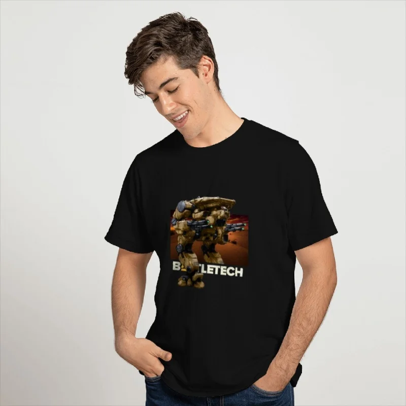 Mechwarrior MWO 0421 Mech Combat Video game Gift t shirt for RPG Fan Battletech Graphic clothes Short sleeve All size tops S-6XL