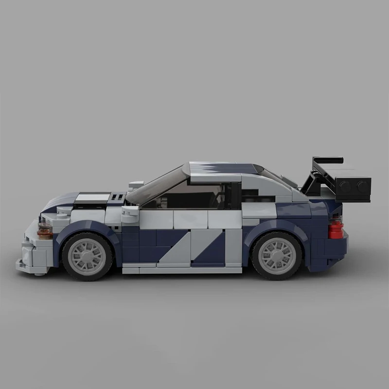 352 pièces Moc besoin de vitesses BMWS M3 E46 Gtr Champions de vitesse blocs de construction de course assemblage créatif Garage briques jouets cadeaux pour enfants