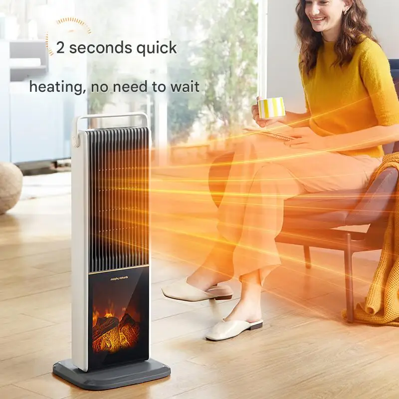 Fiber-based Rapid Heating Fan Heater Remote Control Portable Design Far-infrared Technology Low-noise Operation Soft Operation