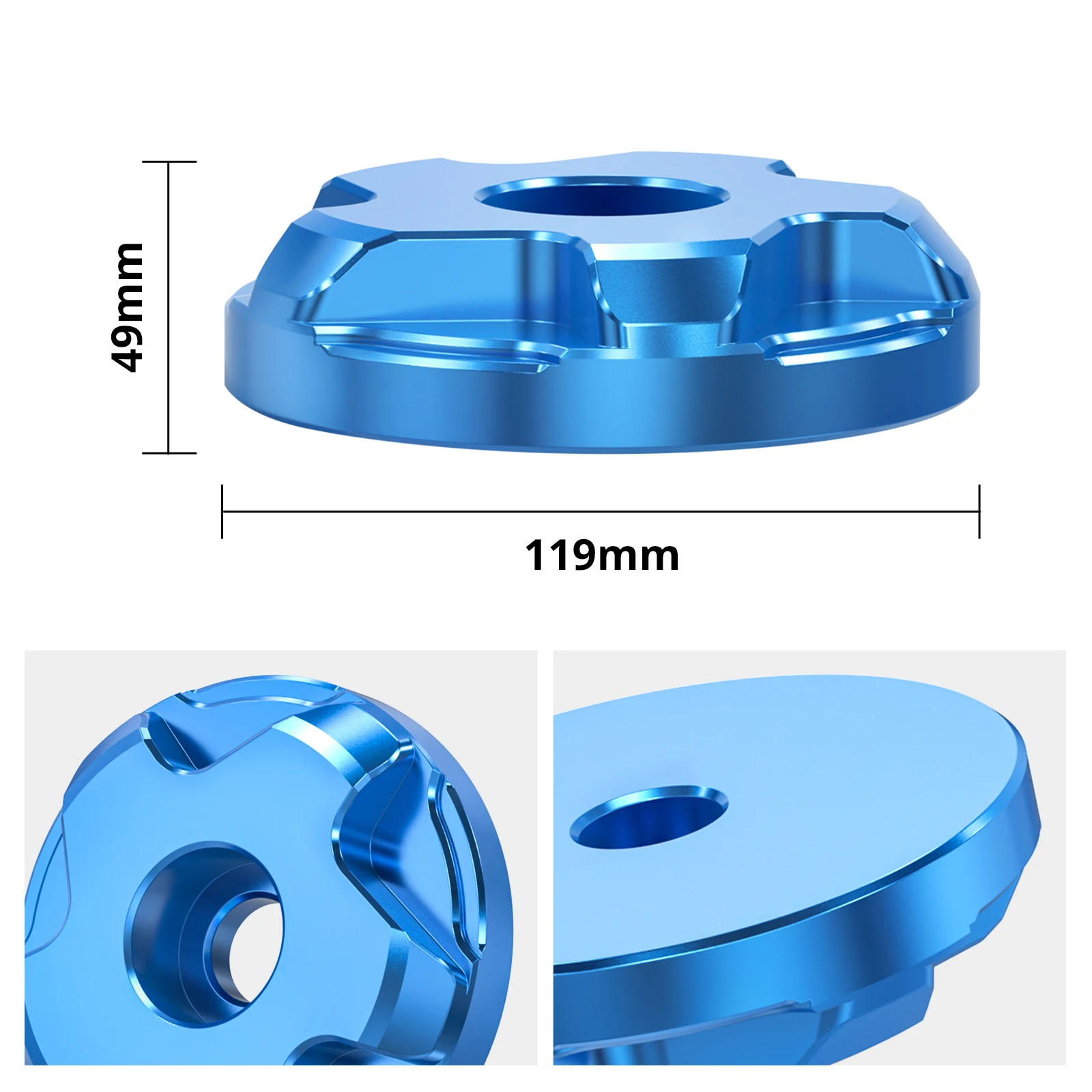 NICECNC Aluminium-Auspuffhalterungsbolzen für BMW R1250GS Adventure R 1250 GS R 1250 GS ADV 2024 2023 2022 2021 2020 2019 – Detail 14