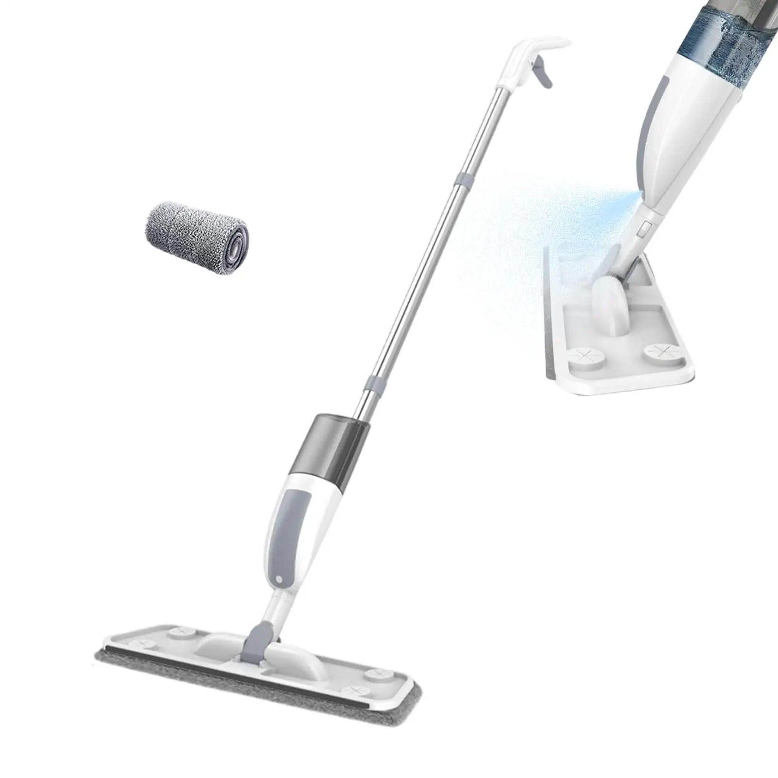 

Швабра с распылителем для сухой и влажной уборки, с моющимся чехлом, для кухни, дома, плитки, ламината, квартиры, ванной комнаты