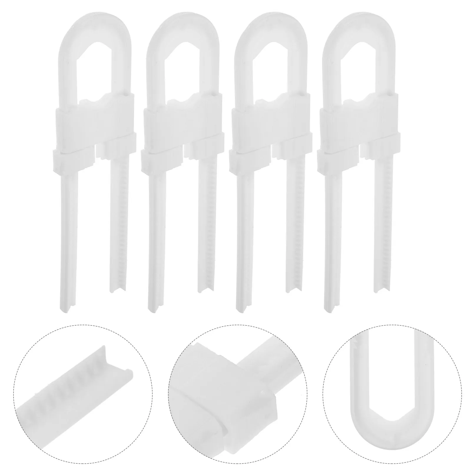 

4Pcs Cabinet Locks Childproof ABS Baby Safety Locks for Cabinet Doors Drawers Cupboards Secure Childproofing Latches for Kids