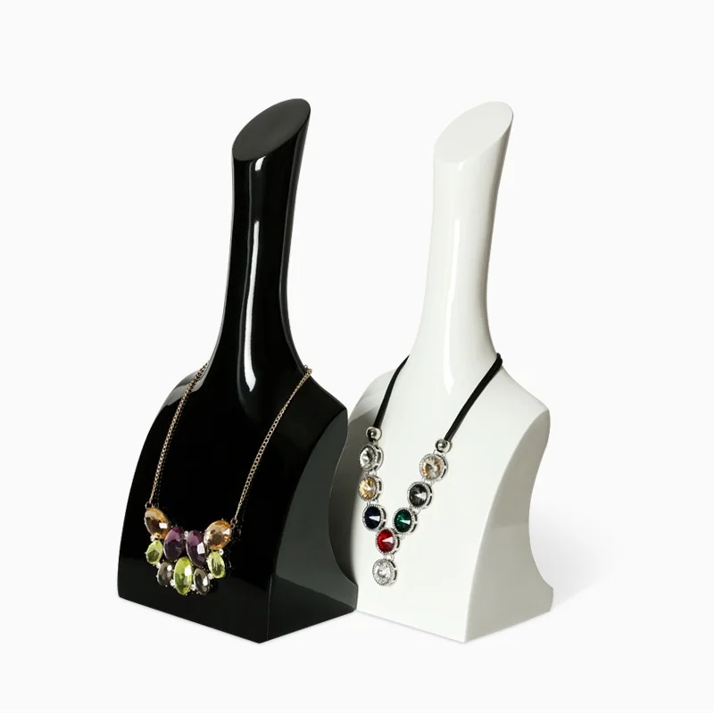 Necklace Display Stand With Painted Figure Pendant Neck Model For Jewelry Exhibition and Display Props