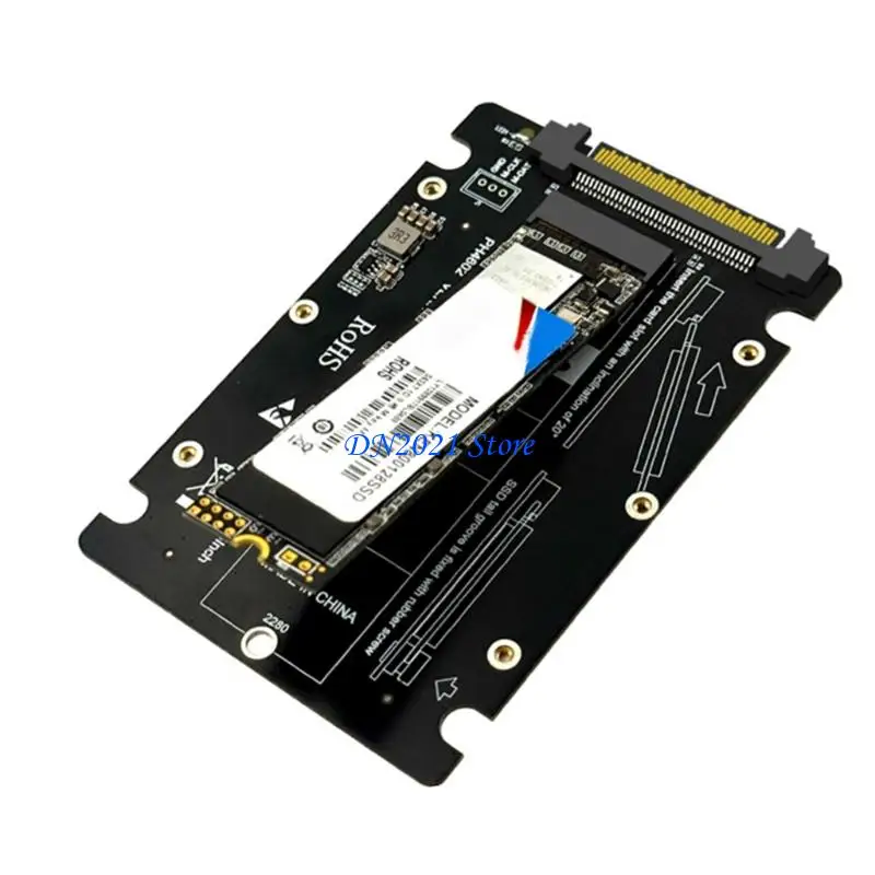 F3KE M.2 To SFF 8639 U.2 Adapter Card For PCIe NVMe Drive With Tool less Installation And Heat Dissipation Design