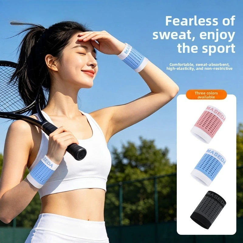 New Adjustable Wrist Guard Men Women Breathable Wrist Sports Joint Support Badminton Basketball Netball Fitness Sweat Wipe